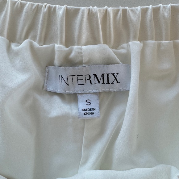 Intermix White Leather Shorts | Size Small - Picture 2 of 2